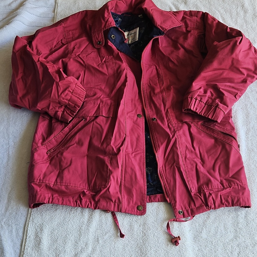 Towne from London Fog Red Men's Vintage Jacket Size L Regular